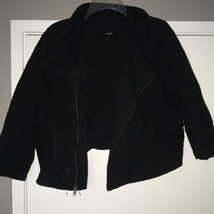 Hurley asymmetrical black biker jacket